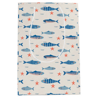 Sac Cadeau Moyen Petits poissons