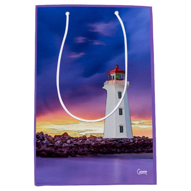 Sac Cadeau Moyen Phare - Sac-cadeau moyen (Devant)