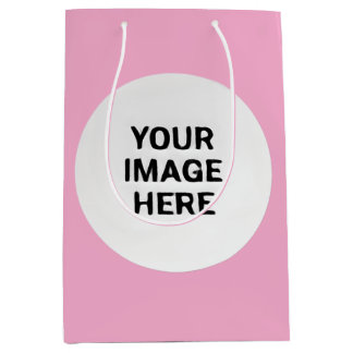 Sac Cadeau Moyen Photo Upload Sticker | Waterproof Square Label 