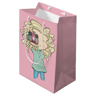 Sac Cadeau Moyen Photographe de fille