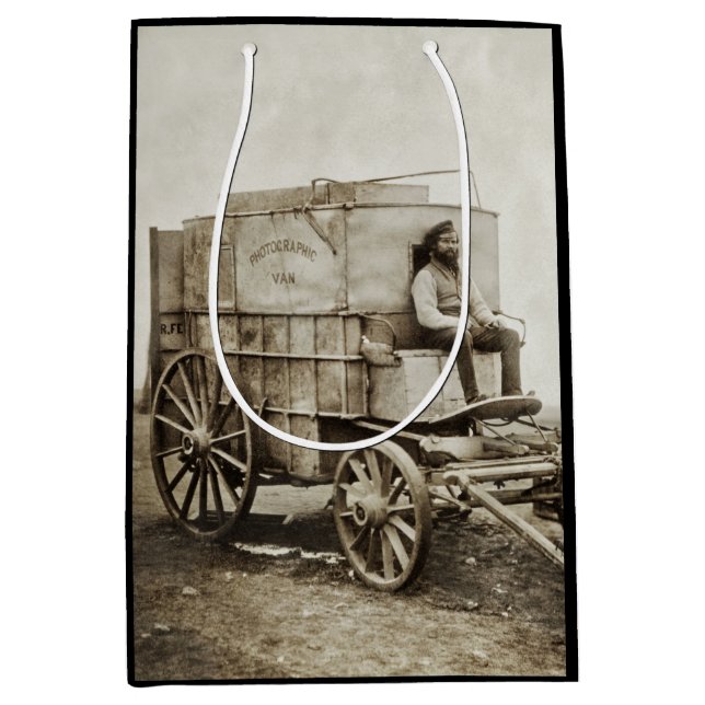 Sac Cadeau Moyen Photographie Wagon de Roger Fenton Photo Réalisme (Devant)