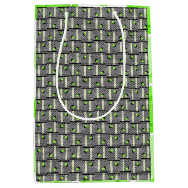 Sac Cadeau Moyen Pickleball 'Jusqu'à ce que les lumières des rues d (Devant)