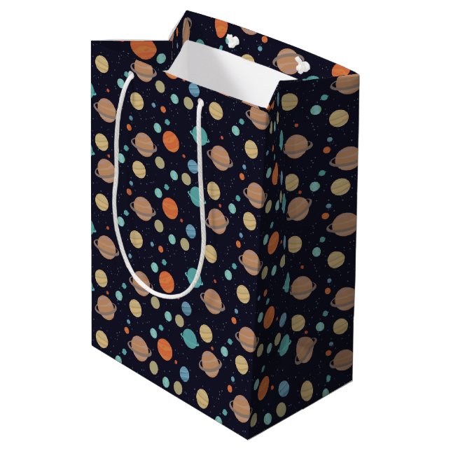 Sac Cadeau Moyen Planètes système solaire pour enfants Saturn Jupit (Dos Angle)