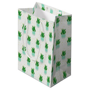Sac Cadeau Moyen Plante de serpent Sansevieria Pot Imprimer