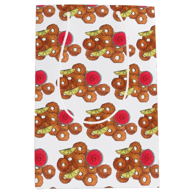 Sac Cadeau Moyen Plat de Calamari frits Alimentation Italienne Entr (Devant)