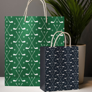Sac Cadeau Moyen Plate-forme en papier Motif du club de golf