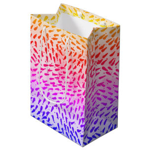 Sac Cadeau Moyen Points colorés abstraits