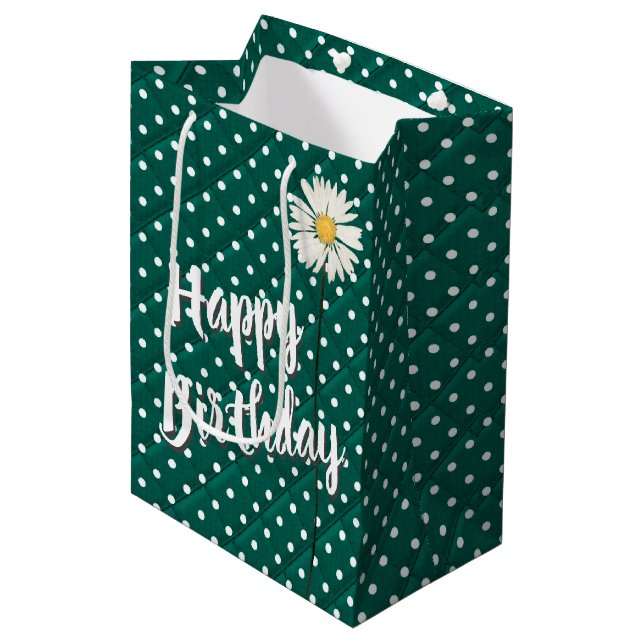 Sac Cadeau Moyen Pois (Devant Angle)