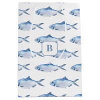 Poisson Bleu Aquarelle Côtière