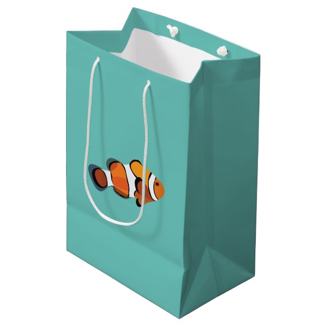 Sac Cadeau Moyen Poisson clown (Devant Angle)