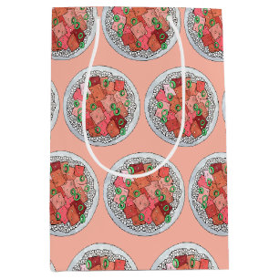 Sac Cadeau Moyen Poké Hawaïen Nourriture Poisson cru Poisson Ahi Th