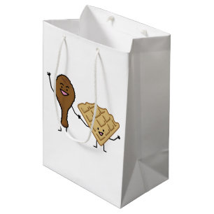 Sac Cadeau Moyen Poulet et gaufres américains et cuisine du sud