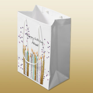 Sac cadeau moyen pour bougies d'anniversaire Sweet