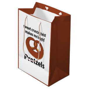 Sac Cadeau Moyen Pretzel Sweet Crunchy Twist Me Rend Heureux Pretze