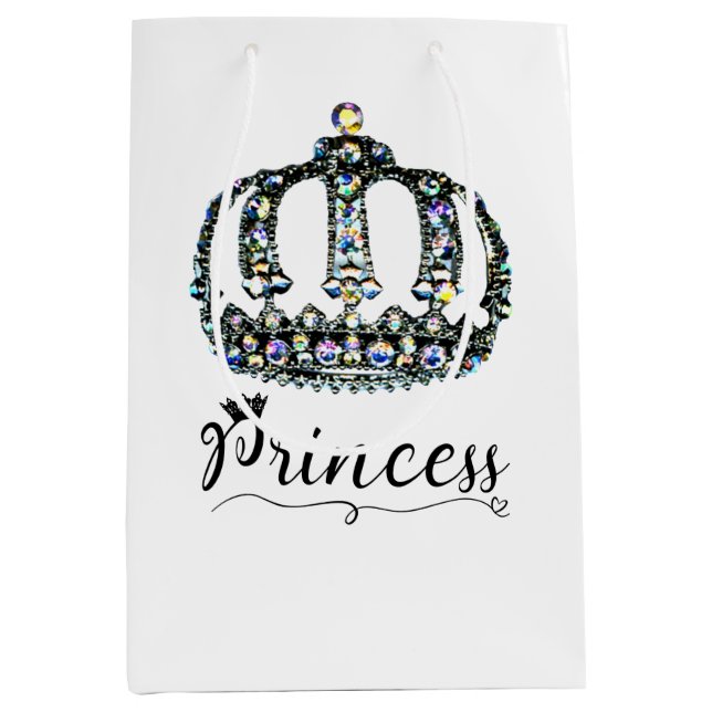 Sac Cadeau Moyen "Princesse" (Devant)