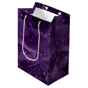 Sac Cadeau Moyen Purple Galaxy Series Design 8