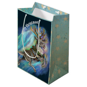 Sac Cadeau Moyen Quand Reindeer vole
