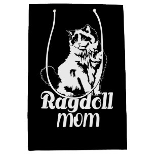 Sac Cadeau Moyen Ragdoll Maman, Funny Ragdoll Amoureux des chats Ma