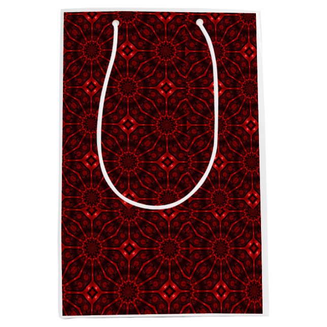 Sac Cadeau Moyen Red Abstract  (Devant)