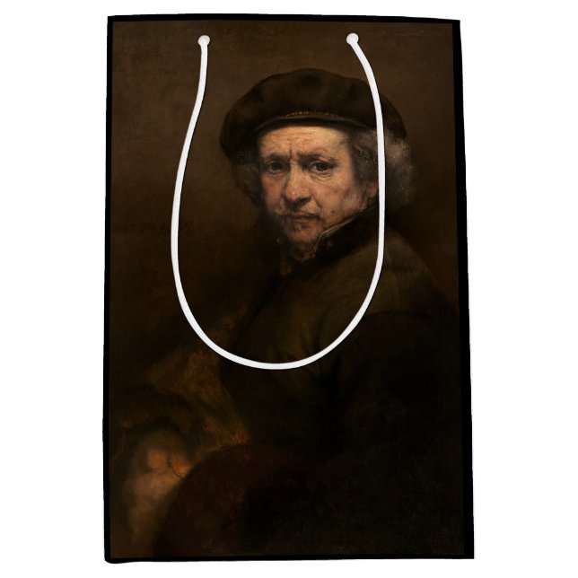 Sac Cadeau Moyen Rembrandt Self Portrait : Peintre Néerlandais de l (Devant)