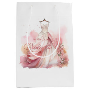 Sac Cadeau Moyen Robe de mariée blanche pour la douche nuptiale 
