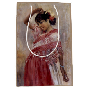 Sac Cadeau Moyen Romani Gypsy Woman Dancing (par Albert Edelfeel)