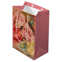 Romantic red and pink roses Pierre Auguste Renoir