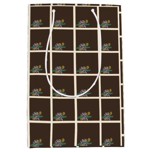 Sac Cadeau Moyen Rose Toffee (Devant)