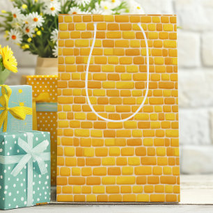 Sac Cadeau Moyen Route de la brique jaune
