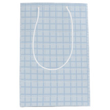 Sac-cadeau à carreaux bleu pâle | Minimalisme Mode