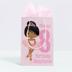 Sac Cadeau Moyen Sac-cadeau d'anniversaire multiculturel Ballerina
