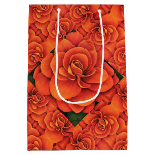 Sac Cadeau Moyen Sac-cadeau Med Orange Begonia