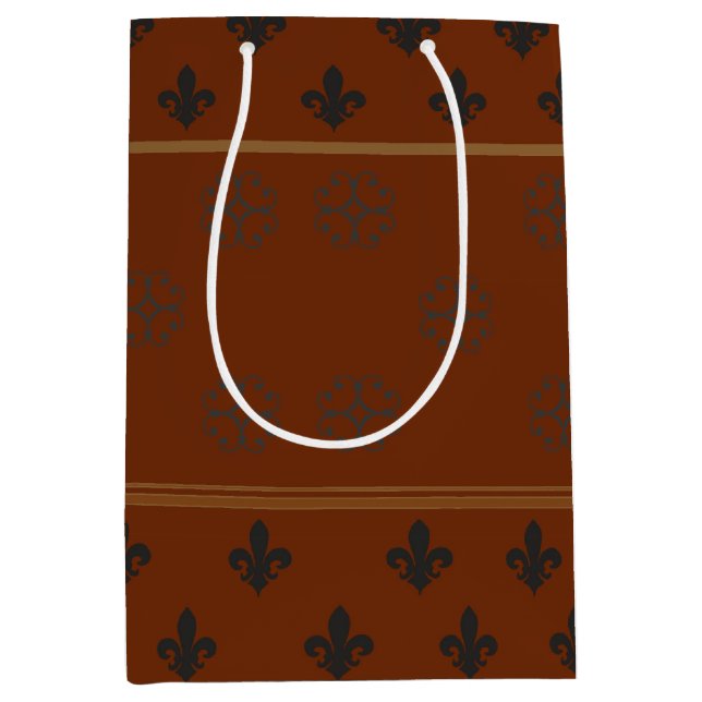 Sac Cadeau Moyen Sac-cadeau moyen à barre orange (Devant)