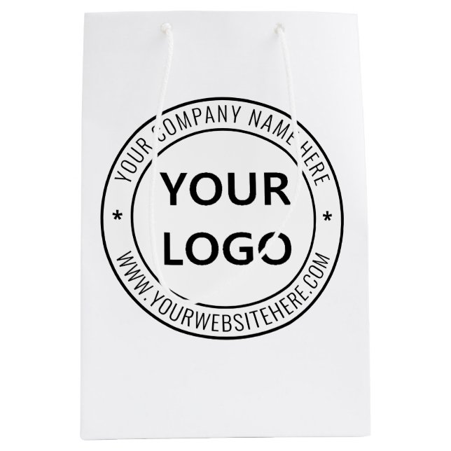 Sac Cadeau Moyen Sac-cadeau personnalisé pour entreprise et entrepr (Devant)