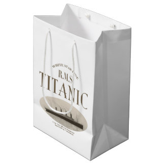 Sac Cadeau Moyen Sac-cadeau Titanic Séphia Moyen Sac-cadeau Blanc