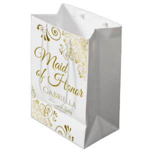 Sac Cadeau Moyen Sacoche-cadeau Mariage pour femme d'honneur - Moye