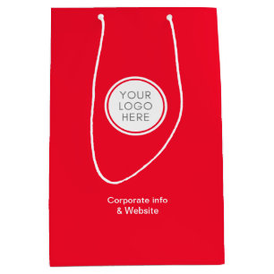 Sac Cadeau Moyen Sacoche d'entreprise avec logo et détails d'entrep