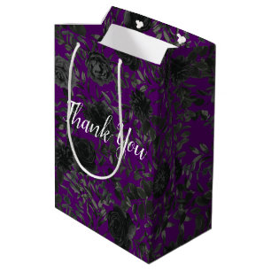 Sac Cadeau Moyen Sacs-cadeaux de Mariage gothique Rose violet et no