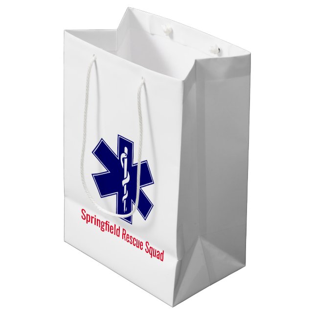 Sac Cadeau Moyen Sacs-cadeaux EMT (Devant Angle)