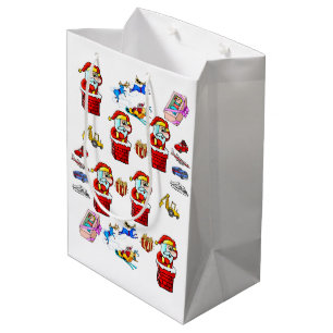 Sac Cadeau Moyen Sacs-cadeaux père Noël Christmas Toys