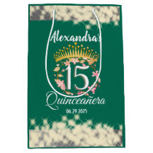 Sage Vert Vintage Boho Quinceañera Espagnol Faveur
