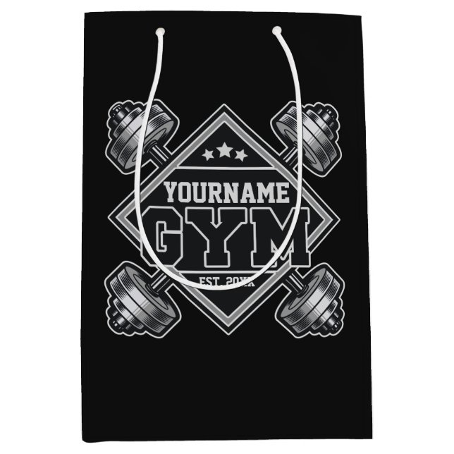 Sac Cadeau Moyen Salle de Crossfit Maison de Levage de Poids sur Me (Devant)