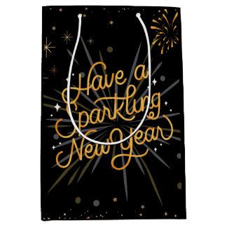 Sac Cadeau Moyen Salutations au Nouvel An : Fêtons ensemble !