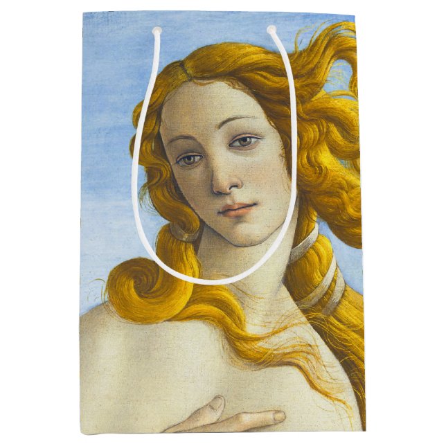 Sac Cadeau Moyen Sandro Botticelli - Naissance de Vénus Gros plan (Devant)