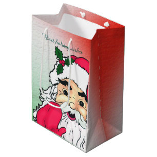 Sac Cadeau Moyen Santa Claus personnalisable