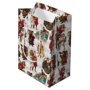 Sac Cadeau Moyen Santas victoriennes sur la musique antique