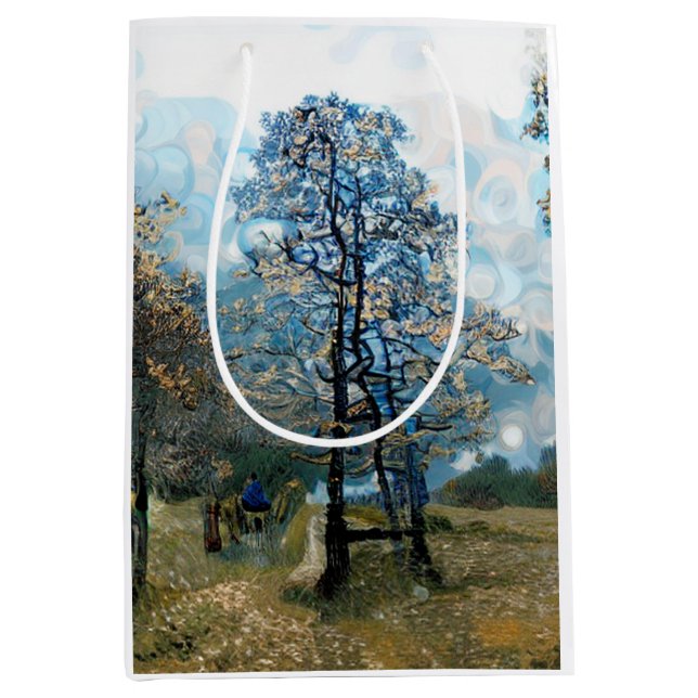 Sac Cadeau Moyen Sapin (Devant)