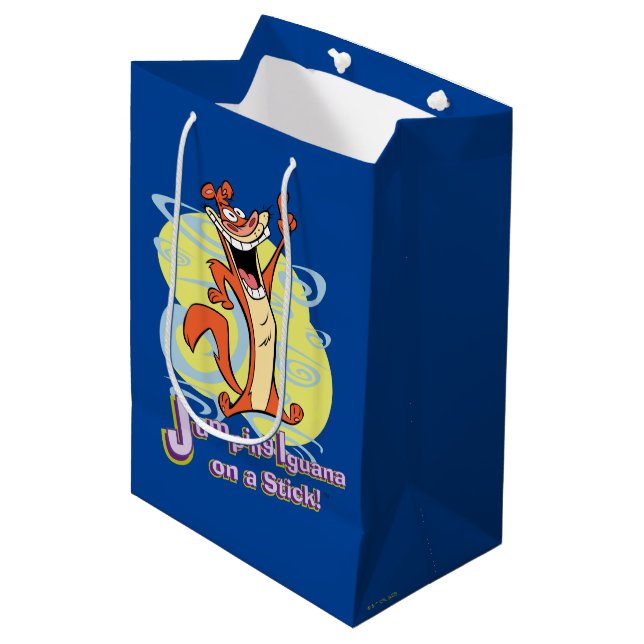 Sac Cadeau Moyen Sauter Igauna sur une bâche!™ (Devant Angle)