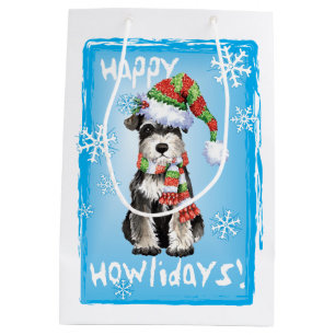 Sac Cadeau Moyen Schnauzer miniature heureux de Howlidays