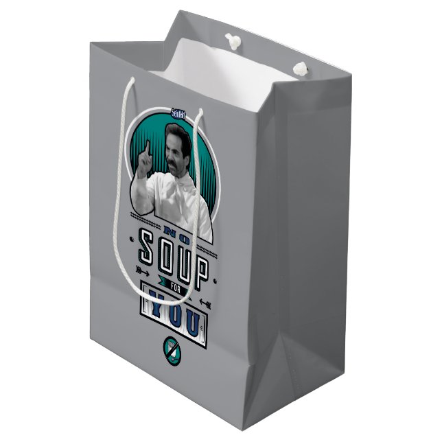 Sac Cadeau Moyen Seinfeld | Pas De Soupe Pour Vous Graphique (Devant Angle)